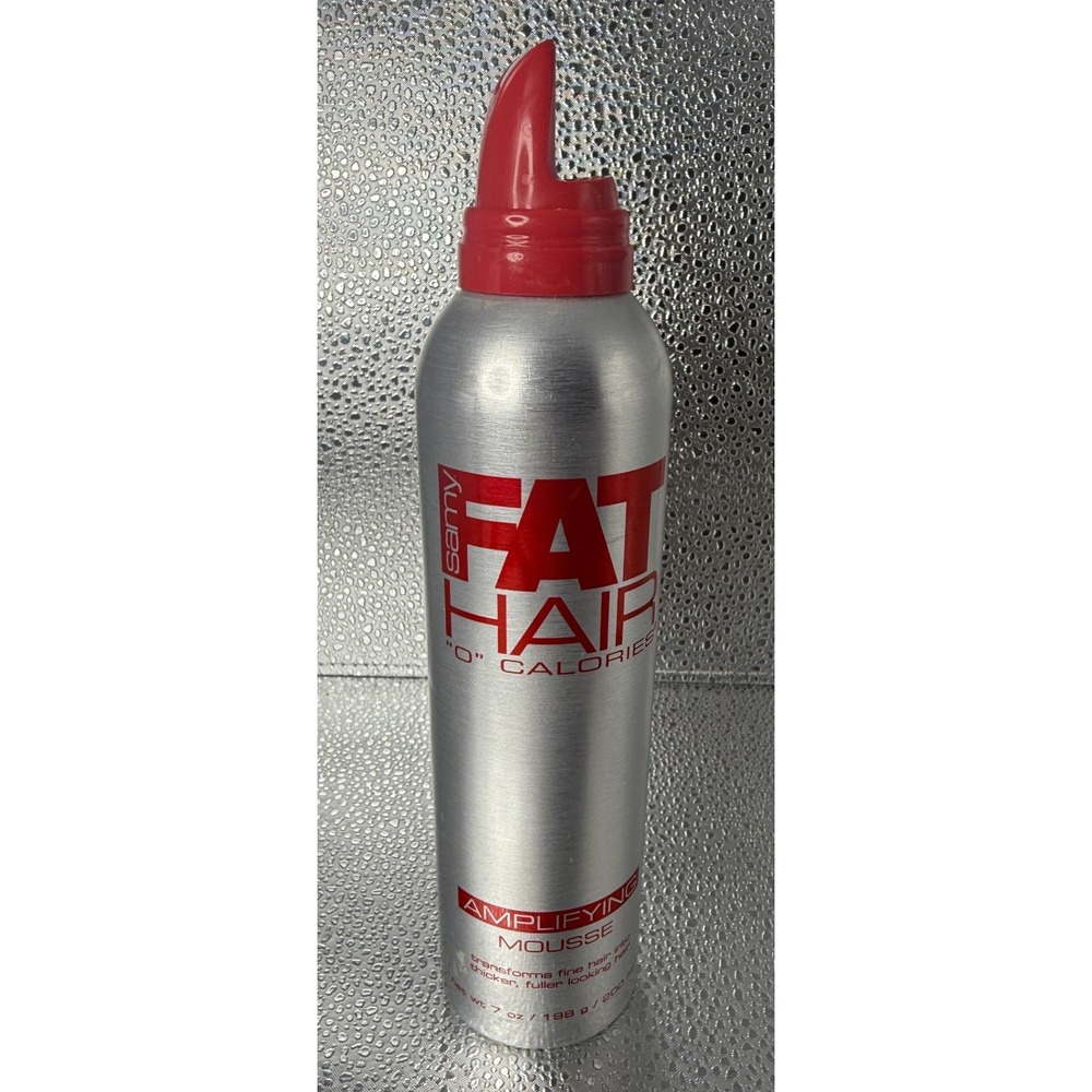 RARE Samy Fat Hair "0" Calories Thickening Mousse 7 oz 80%‎ full